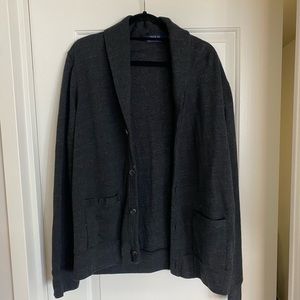 Polo Ralph Lauren charcoal cardigan sweater